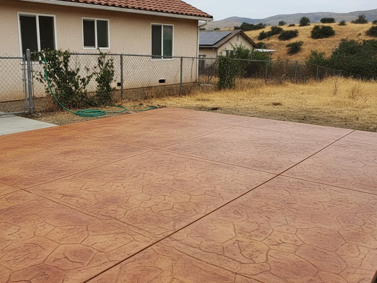 Exposed Aggregate Concrete completed by Heritage Concrete in Farmersville, CA