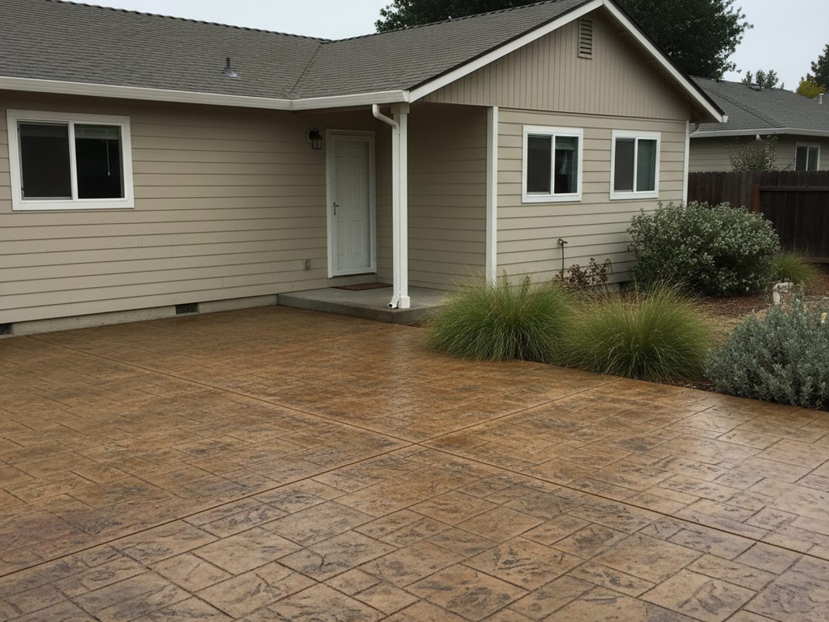 Heritage Concrete crew at work on a home in Lindsay, CA